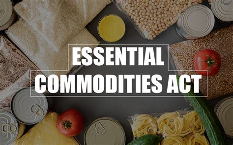 Essential Commodities .